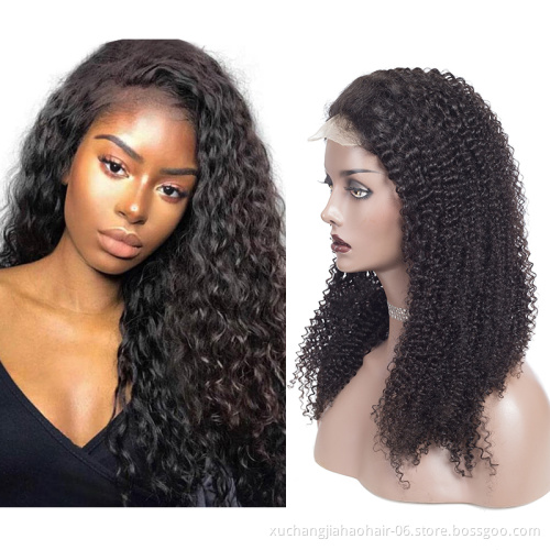 Front 100% Human Virgin Hair Hair Wigs Body Wave Deep Wave Kinky Curly Natural Wave Indian Straight Wholesale 4*4 13*4 Lace Long